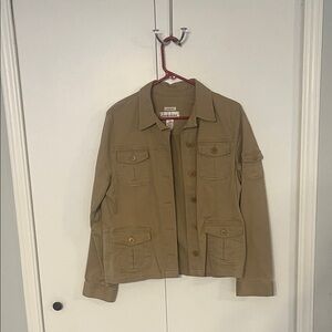 Jones New York Sport Stretch Khaki Jacket